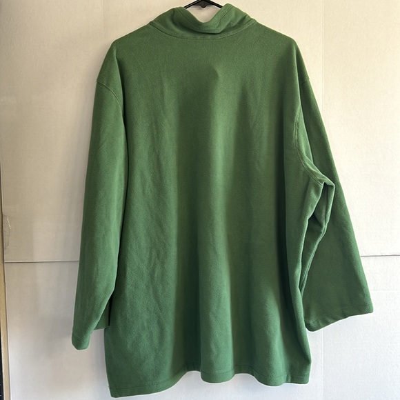 Eddie Bauer Men's Fast Fleece 100 1/4-Zip Pullover Green Size 3XL - Picture 4 of 4